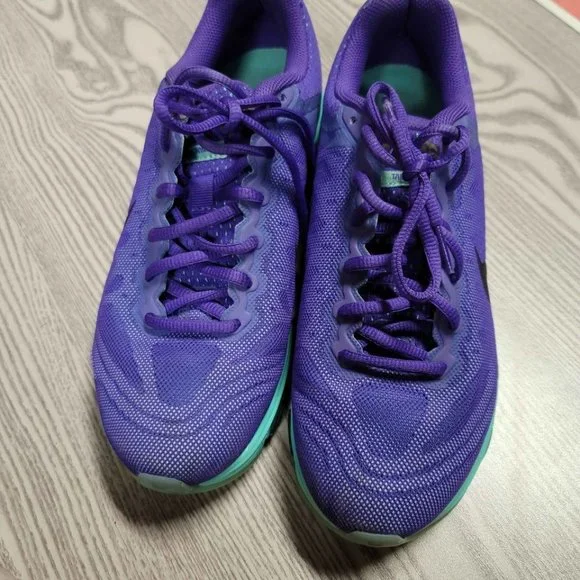 Nike Max Air waffle skin purple and teal Nikes women's size 8 - Picture 5 of 8